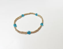 Load image into Gallery viewer, Evil Eye Bracelet- 3mm
