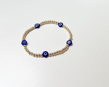 Load image into Gallery viewer, Evil Eye Bracelet- 3mm
