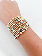 Load image into Gallery viewer, Evil Eye Bracelet- 3mm
