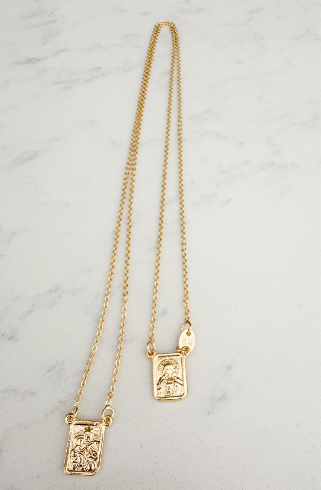 Gold Scapular Necklace