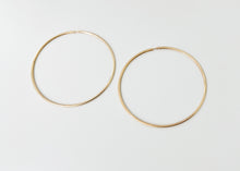 Load image into Gallery viewer, Gold Thin Endless Hoops-Large
