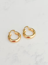 Load image into Gallery viewer, Gold Chunky Hoops
