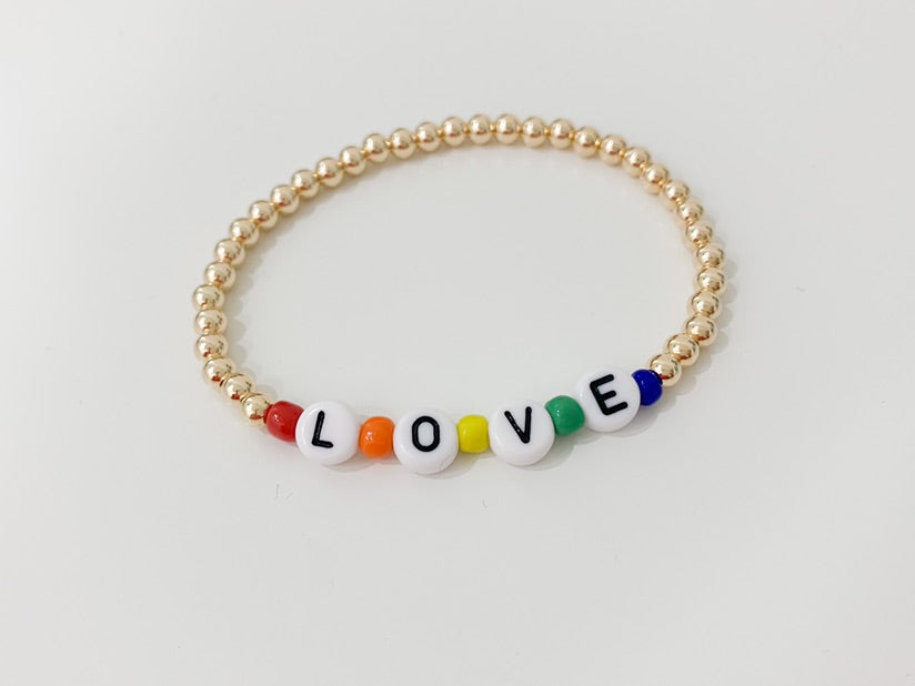 Rainbow LOVE Bracelet