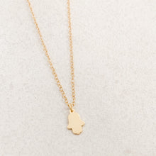Load image into Gallery viewer, Tiny Gold Hamsa Necklace
