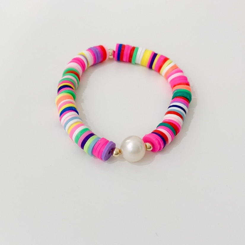 Colorful Pearl Bracelet - Little Girls