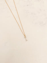 Load image into Gallery viewer, 14KT. Diamond Initial Necklace
