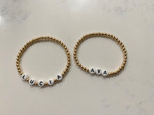 Load image into Gallery viewer, Name Bracelets - Gold Beads
