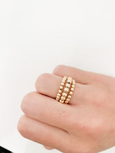 Load image into Gallery viewer, Gold Beaded Ring - 4mm
