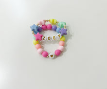 Load image into Gallery viewer, Heart Rainbow Bracelet- Little Girls
