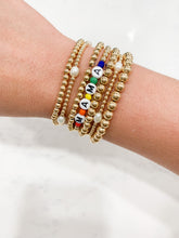 Load image into Gallery viewer, Gold Rainbow Name Bracelet
