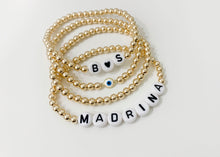Load image into Gallery viewer, Name Bracelets - Gold Beads
