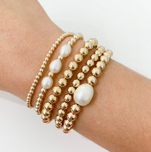 Load image into Gallery viewer, Gold Beaded Bracelet- 6mm
