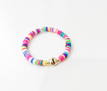 Load image into Gallery viewer, Colorful Initial Bead Bracelet- Little Girls
