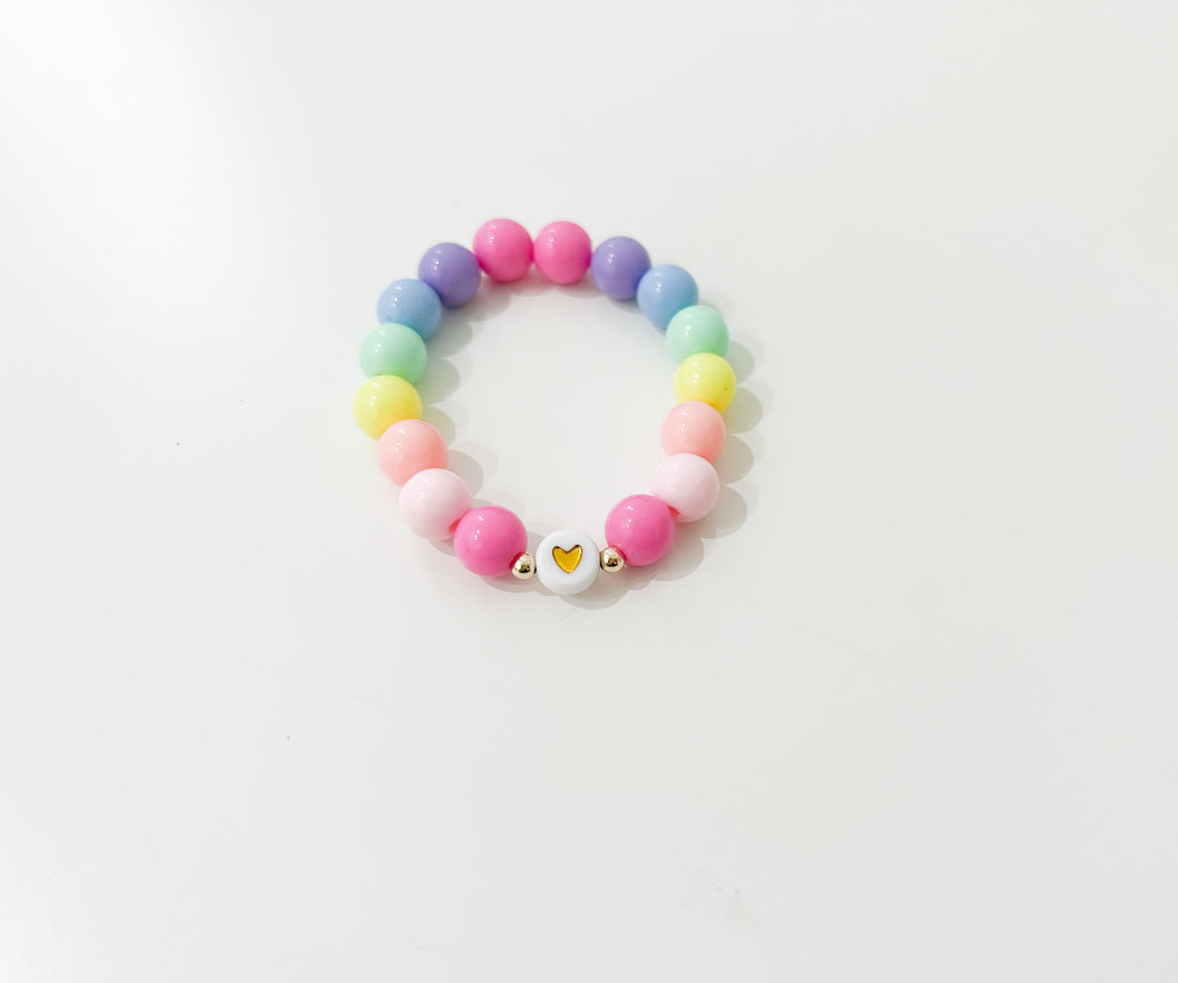 Heart Rainbow Bracelet- Little Girls