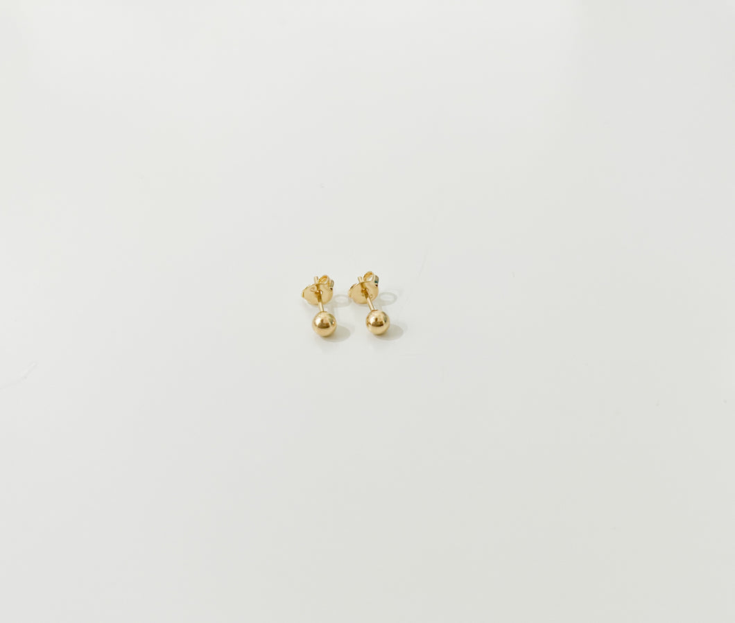 Gold Studs- 4mm