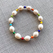 Load image into Gallery viewer, Rainbow Pearl  Bracelet

